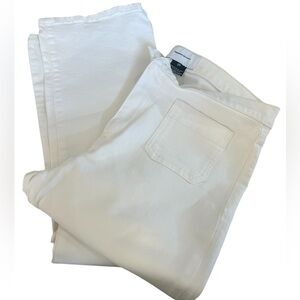 Current/Elliott Classic White Jeans size 29 slight flare front pockets newer